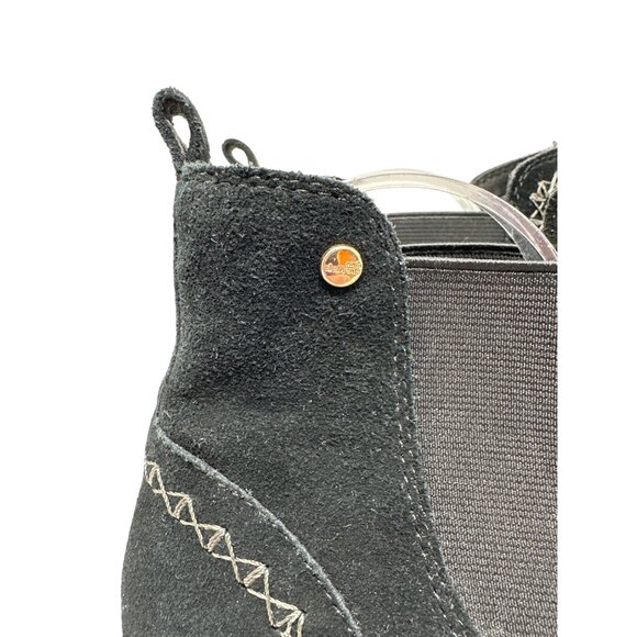 Earth Elements Avens Black Suede Chelsea Boots Size 12 - Picture 2 of 13